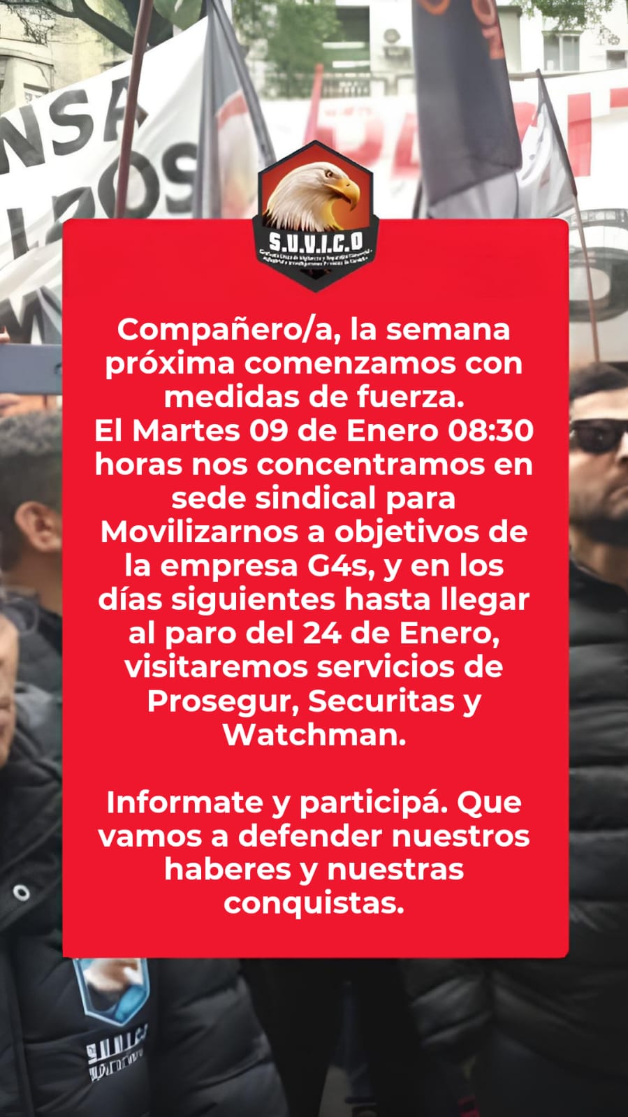 COMUNICADO DE SUVICO La Voz Del Vigilador