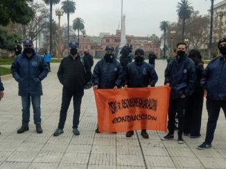 leonida requelme acompaño a barrionuevo en su protesta