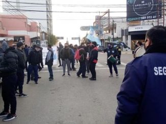 protestas por aumento salarial para los vigiladores por parte del sindicato upsap