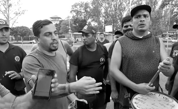 protesta de upsra en el aeropuerto ezeisa