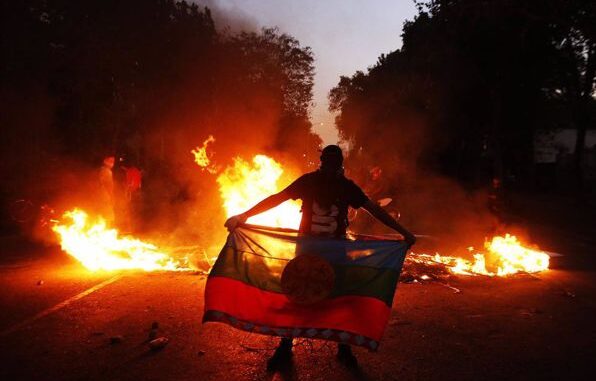 vigilador atacado por un grupo de mapuches