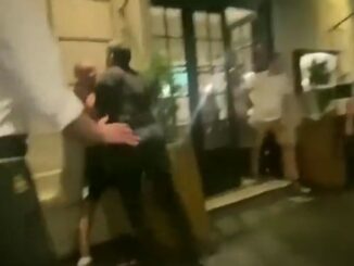 seguridad violento en un restaurante en la ciudad de la plata