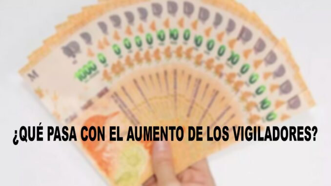 ¿QUÉ PASA CON LA AUMENTO DE LOS VIGILADORES? 2024