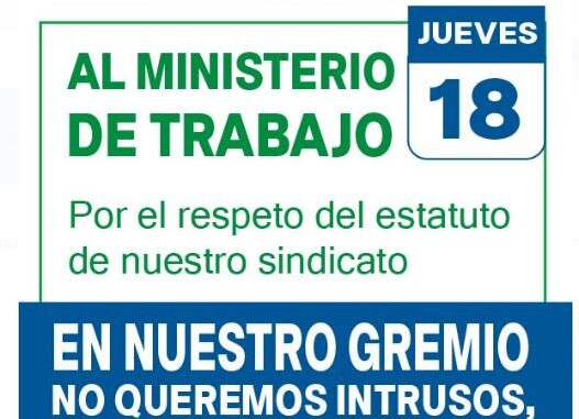 movilización al ministerio de trabajo