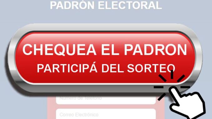 padrón electoral de upsra