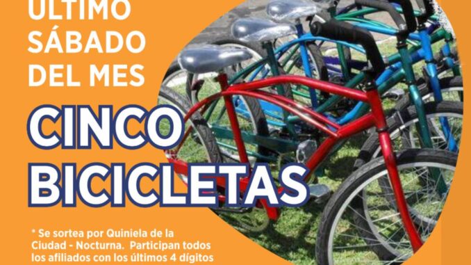 sorteo de bicicletas para los vigiladores