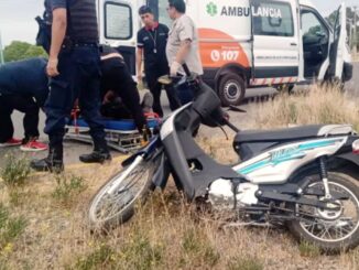 accidente de moto vigilador