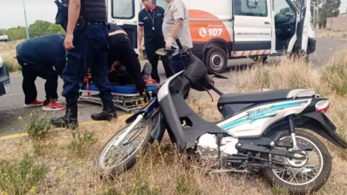 accidente de moto vigilador