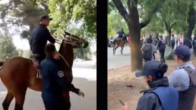 represión por parte de vigiladores mercenarios en el bolsón