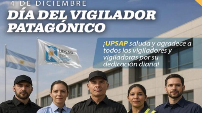 Este 4 de diciembre se conmemora el Día del Vigilador, una jornada destinada a los trabajadores incluidos en el convenio colectivo de la Unión del Personal de Seguridad Privada y Afines de la Argentina (UPSAP). La fecha recuerda el día en que la organización obtuvo su personería gremial, un reconocimiento administrativo que formalizó su actuación dentro del sector de la seguridad privada.