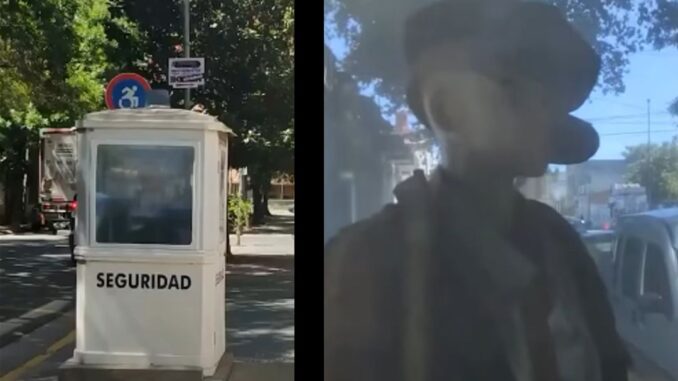 Un hecho tan llamativo como insólito se registró en un distinguido barrio de la Ciudad Autónoma de Buenos Aires, donde un vecino descubrió que dentro de una garita de vigilancia no había un trabajador, sino un muñeco colocado para simular la presencia de un vigilador.