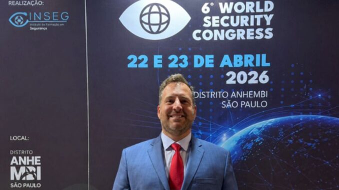 El abogado Leandro Martínez Canter, referente nacional en derechos laborales de los vigiladores, representó a la Argentina en el World Security Congress 2026, realizado en la ciudad de São Paulo. El letrado participó del encuentro con el objetivo de exponer la situación actual del sector en el país y compartir experiencias con especialistas de todo el mundo.