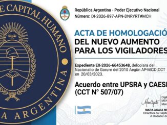Los trabajadores de la seguridad privada ya cuentan con la confirmación oficial de su nuevo incremento salarial. Este viernes 17 de julio quedó homologado el acuerdo paritario correspondiente al segundo semestre de 2026, poniendo fin a la espera por la aprobación de las nuevas escalas salariales.