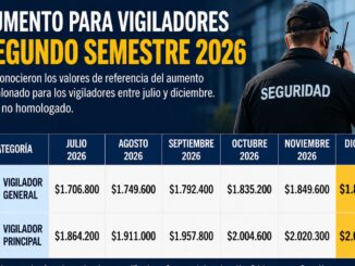 Finalmente se conocieron los valores de referencia del incremento salarial que percibirían los trabajadores de la seguridad privada durante el segundo semestre de 2026. De acuerdo con la información difundida, el aumento será escalonado entre julio y diciembre, alcanzando los salarios más altos al cierre del año.
